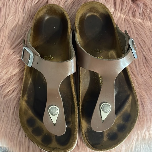 COPY - Birkenstock Gizeh Rose gold Thong Sandal size 5 - Picture 5 of 10